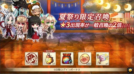 画像ギャラリー No.003のサムネイル画像 / 「燐光のレムリア 星空の絆」，夏祭り限定召喚を実装。ログインボーナス＆イベント“限界戦”も開催中