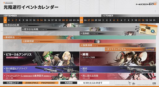 画像ギャラリー No.002のサムネイル画像 / 「ドールズフロントライン2：エクシリウム」，大型イベント「光陰逆行」のスケジュールを公開。「ビヨーカ」「アンドリス」「絳雨」が登場