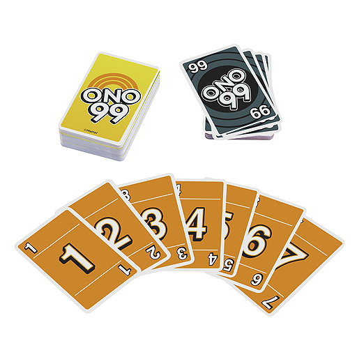 画像ギャラリー No.003のサムネイル画像 / UNOシリーズの足し算ゲーム「ONO 99」5月下旬発売。順番にカードを出し，どれを出しても場のカードの合計が99以上になる人から脱落していく