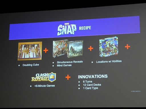 画像ギャラリー No.016のサムネイル画像 / ［GDC 2023］「MARVEL SNAP」のゲームデザインはピザ作り。クリエイターのベン・ブロード氏が語るゲームデザイン