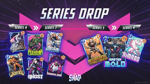 画像ギャラリー No.002のサムネイル画像 / 「MARVEL SNAP」のランクアップに必要なキューブが7つに。デッキデザインをより細かくカスタム可能になり,カードのバランス調整も実施
