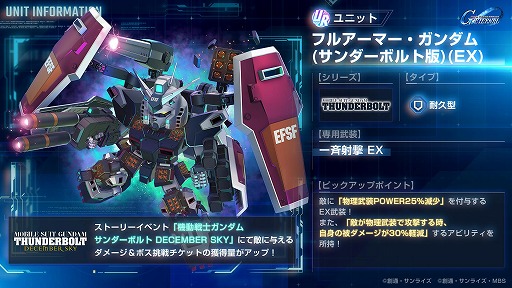 画像ギャラリー No.004のサムネイル画像 / 「Gジェネ エターナル」新ストーリー「機動戦士ガンダム サンダーボルト DECEMBER SKY」を配信開始。ダリルとイオの宿命の戦いが描かれる