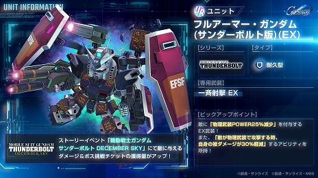 画像ギャラリー No.012のサムネイル画像 / 「Gジェネ エターナル」新ストーリー「機動戦士ガンダム サンダーボルト DECEMBER SKY」を配信開始。ダリルとイオの宿命の戦いが描かれる