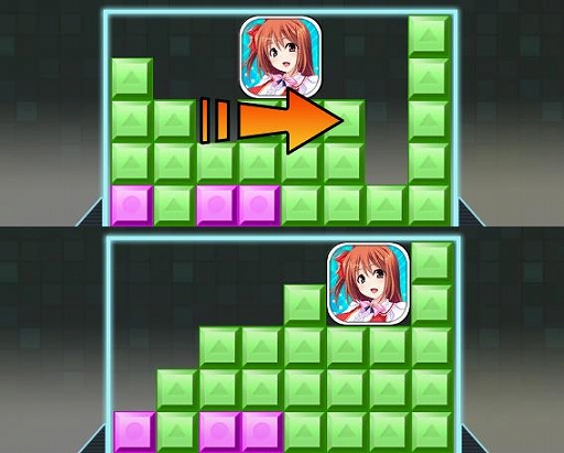 画像ギャラリー No.008のサムネイル画像 / 「Pretty Girls Escape」本日配信。同じ色がつながったブロックを消したりしながら,キャラブロックを出口まで導く思考系ブロックパズル