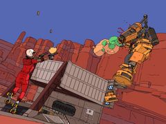 「Rollerdrome」，2022年8月16日発売。ローラースケートで疾走し，スタイリッシュに敵を撃つ