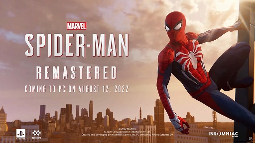 画像ギャラリー No.008のサムネイル画像 / PC版「Marvel’s Spider-Man Remastered」,8月12日に発売へ。State of Playでゲーム内シネマティック映像を公開