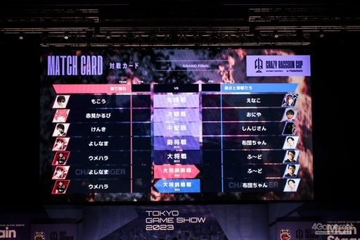 画像ギャラリー No.127のサムネイル画像 / 「CRカップ×TGS2023」フォトレポート。プロゲーマーと人気ストリーマーが「ストリートファイター6」で激戦を繰り広げた