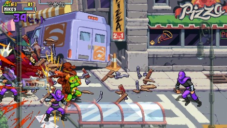 画像ギャラリー No.005のサムネイル画像 / PS4/Switch「ミュータント タートルズ：シュレッダーの復讐」特典付きパッケージ版を本日リリース。1987年のアニメ版をベースにした作品