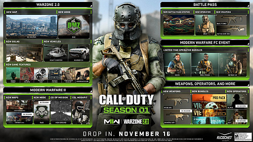 画像ギャラリー No.001のサムネイル画像 / 「Call of Duty: Modern Warfare II」と「Call of Duty: Warzone 2.0」,シーズン01の開始は11月17日。最新情報が明らかに