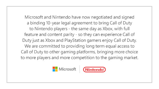 画像ギャラリー No.001のサムネイル画像 / Microsoft，「Call of Duty」を任天堂のプレイヤーに届けるため，法的拘束力のある10年間の契約を締結。Xboxと同じ日に同じコンテンツで