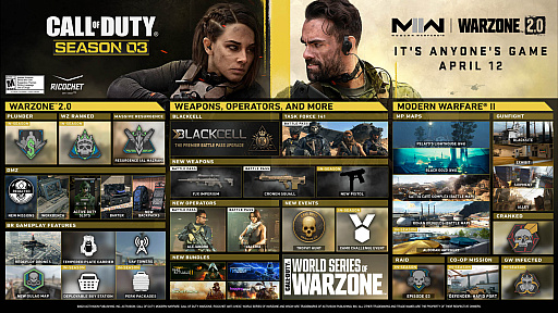 画像ギャラリー No.001のサムネイル画像 / 「CoD: Modern Warfare II/Warzone 2.0」，シーズン03がついに開幕。既存のバトルパスを超えるプレミアオファー「ブラックセル」販売開始