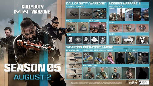 画像ギャラリー No.001のサムネイル画像 / 「CoD:MWII」と「CoD:Warzone」のシーズン05が8月3日に開幕。ヒップホップ50周年を祝して,スヌープ・ドッグさんらが参戦