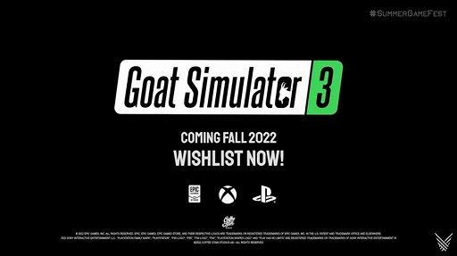 画像ギャラリー No.001のサムネイル画像 / あのヤギゲーに新作が登場。「Goat Simulator 3」が2022年秋発売決定，最大4人のマルチプレイ対応予定