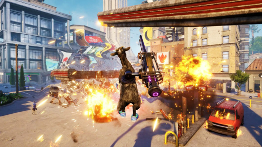 画像ギャラリー No.005のサムネイル画像 / あのヤギゲーに新作が登場。「Goat Simulator 3」が2022年秋発売決定，最大4人のマルチプレイ対応予定