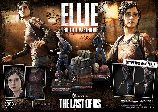 画像ギャラリー No.027のサムネイル画像 / 「The Last of Us Part I」からエリー，ジョエル，ブローターが1/4スケールスタチューで登場。3体を並べることで，劇中の死闘シーンを再現