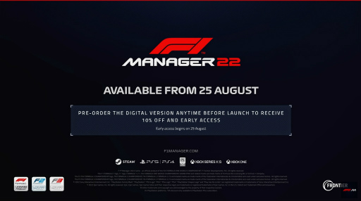 画像ギャラリー No.001のサムネイル画像 / 「F1 Manager 2022」レース解説映像を公開。マシンやチームの設定,走行指示やコース情報などビッシリのレース管理SLG