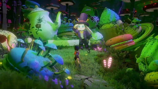 画像ギャラリー No.004のサムネイル画像 / 新作アクション「Ravenlok」，2023年にリリース予定。ボクセルベースの“不思議の国”に迷い込んだ少女が冒険を繰り広げる