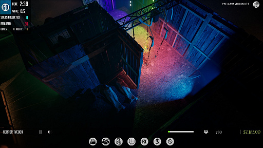 画像ギャラリー No.005のサムネイル画像 / 経営シム「Horror Tycoon」のプレイアブルデモ公開。幽霊屋敷で,人々を恐怖のどん底に陥れろ