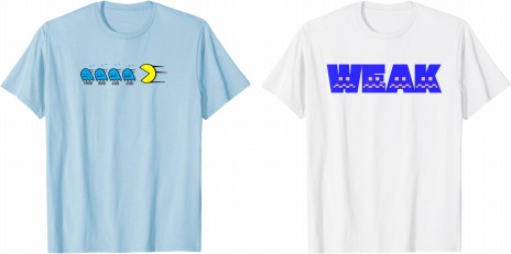 画像ギャラリー No.005のサムネイル画像 / “イジケゴースト”デザインのTシャツを4種追加。Amazon Merch on Demandにて販売中の「パックマン」関連アパレルに新作が登場