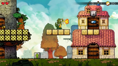 画像ギャラリー No.005のサムネイル画像 / 「WonderBoy：ドラゴンの罠」のPS5向け日本語パッケージ版，本日発売。懐かしの8ビット風グラフィックスとサウンドに切り替え可能
