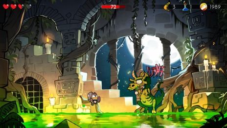 画像ギャラリー No.006のサムネイル画像 / 「WonderBoy：ドラゴンの罠」のPS5向け日本語パッケージ版，本日発売。懐かしの8ビット風グラフィックスとサウンドに切り替え可能