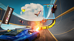 画像ギャラリー No.002のサムネイル画像 / レースゲーム「Stuntfest - World Tour」が発表に。車から生身で射出されたドライバーもレースを続行，飛び出すことで有利になるかも