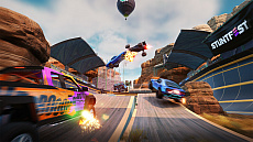 画像ギャラリー No.006のサムネイル画像 / レースゲーム「Stuntfest - World Tour」が発表に。車から生身で射出されたドライバーもレースを続行，飛び出すことで有利になるかも