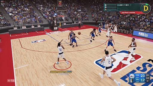 画像ギャラリー No.014のサムネイル画像 / 吉田輝和の「NBA 2K23」プレイ絵日記。バスケ漫画で得た知識で，本格バスケットボールゲームに挑戦