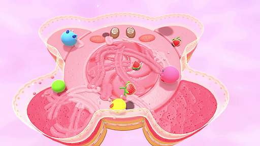 画像ギャラリー No.008のサムネイル画像 / Switch「カービィのグルメフェス」発表。最大4人のカービィ達が食べたイチゴの量を競い合う対戦アクションゲームで，2022年夏配信開始