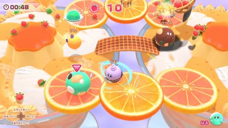 画像ギャラリー No.010のサムネイル画像 / 「カービィのグルメフェス」3つのゲームで食べたイチゴの量を競う“グルメグランプリ”や最大4人で遊べるマルチプレイの情報を公開