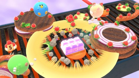 画像ギャラリー No.014のサムネイル画像 / 「カービィのグルメフェス」3つのゲームで食べたイチゴの量を競う“グルメグランプリ”や最大4人で遊べるマルチプレイの情報を公開