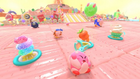 画像ギャラリー No.017のサムネイル画像 / 「カービィのグルメフェス」3つのゲームで食べたイチゴの量を競う“グルメグランプリ”や最大4人で遊べるマルチプレイの情報を公開