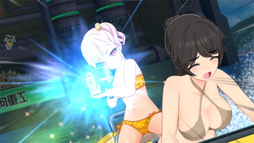 画像ギャラリー No.012のサムネイル画像 / “閃乱カグラ”のハニパレが贈る完全新作「ドルフィンウェーブ」先行インプレッション。ジェットバトルに青春をかける少女達の物語