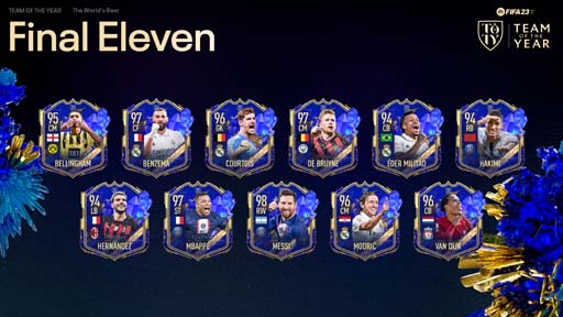 画像ギャラリー No.001のサムネイル画像 / EA SPORTS,2022年に活躍した選手たちを讃える「FIFA 23年間最優秀チーム」を発表