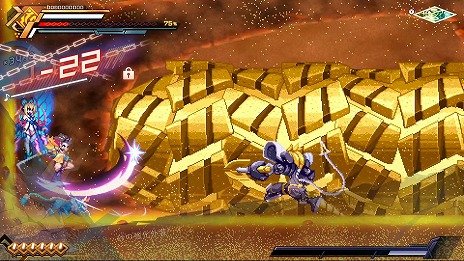 画像ギャラリー No.005のサムネイル画像 / PC版「蒼き雷霆 ガンヴォルト 鎖環」本日発売。リリース記念セールで10％オフ，10月27日15：59までは3種のDLCが無償で付属