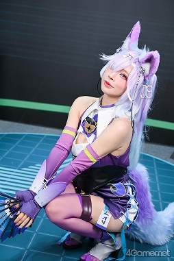 画像ギャラリー No.006のサムネイル画像 / 「イザリア」「ドルフロ2」のキャラに扮した千葉チュチュさん，純米あやのさんらコスプレイヤーをXDブースで激写［TGS2024］