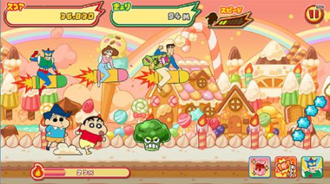 画像ギャラリー No.002のサムネイル画像 / 「クレヨンしんちゃん 嵐を呼ぶ 炎のカスカベランナー!!」，PC版をSteamで2022年秋にリリース。簡単操作のジャンプアクション