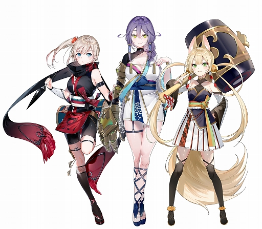 画像ギャラリー No.009のサムネイル画像 / “ガールズ侍アクション”「SAMURAI MAIDEN -サムライメイデン-」発表。地獄の亡者がひしめく本能寺地下冥界を“侍JK”と乙女忍者が駆け抜ける