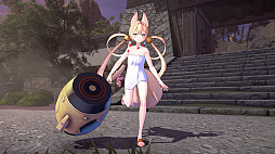 画像ギャラリー No.005のサムネイル画像 / 「SAMURAI MAIDEN」，新しい衣装「丈夫なバスタオル」と待機画面背景「冥界温泉」を実装するアップデートを実施