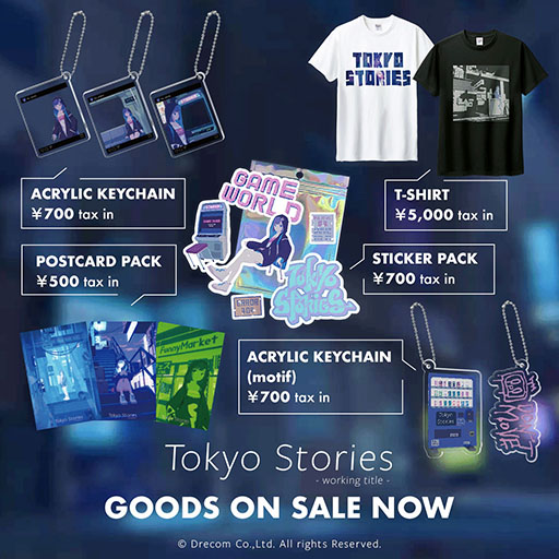 画像ギャラリー No.003のサムネイル画像 / 「Tokyo Stories」のオフィシャルショップがDRECOM SHOP内にオープン。Tシャツやステッカーなど5種類のアイテムを購入できる