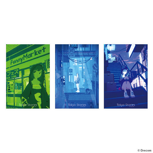 画像ギャラリー No.009のサムネイル画像 / 「Tokyo Stories」のオフィシャルショップがDRECOM SHOP内にオープン。Tシャツやステッカーなど5種類のアイテムを購入できる