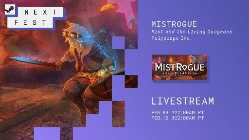 画像ギャラリー No.001のサムネイル画像 / 「MISTROGUE ミストと生けるダンジョン」の体験版を“Steam Next Fest"にて配信開始。公式アンバサダー・望月 英さんによる実況プレイ動画も公開に