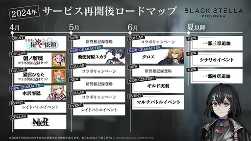 画像ギャラリー No.002のサムネイル画像 / 「BLACK STELLA PTOLOMEA」，本日15：00にサービスを再開。事前登録報酬の再配布や長期メンテナンスのお詫びアイテム配布などを実施