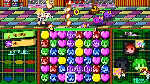 画像ギャラリー No.006のサムネイル画像 / Switch版「パズルバトラー!みらい」本日配信。謎の敵にさらわれてしまったお姫様たちを救出するマッチ3パズルゲーム