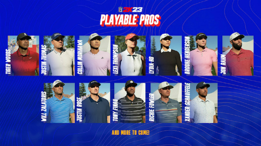 画像ギャラリー No.001のサムネイル画像 / 「ゴルフ PGAツアー 2K23」,プレイアブル選手として登場するプロ選手の一部を公開