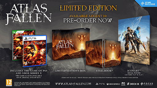 画像ギャラリー No.006のサムネイル画像 / 発売迫るアクションRPG「Atlas Fallen」の新たなトレイラー公開。砂の上をサーフィンで高速移動しつつ,悪神から世界を解放せよ