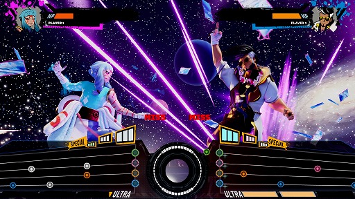画像ギャラリー No.001のサムネイル画像 / 俺のリズムをくらえ! リズムゲーム×対戦格闘ゲーム「God of Rock」本日発売。ノーツを叩き,どんどん難しくなるトラックを乗り越えろ