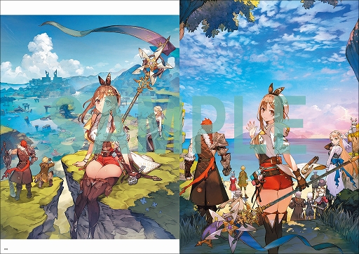 画像ギャラリー No.002のサムネイル画像 / 「ライザのアトリエ3」の公式ビジュアルブック,本日刊行。キャラクターのイラストやデザインスケッチ,武器や魔物の設定画などを収録