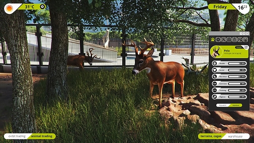 画像ギャラリー No.003のサムネイル画像 / 「Zoo Simulator」の制作が決定。動物園のリノベを行いながら，飼育員として餌やりもできる一人称カメラ視点型シミュレーション