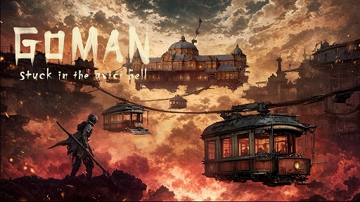 画像ギャラリー No.001のサムネイル画像 / 「GOMAN -stuck in the avici hell-」,体験版をSteamで配信開始。地獄からの脱走を目指す,即死&無限ループ型横スクロールACT